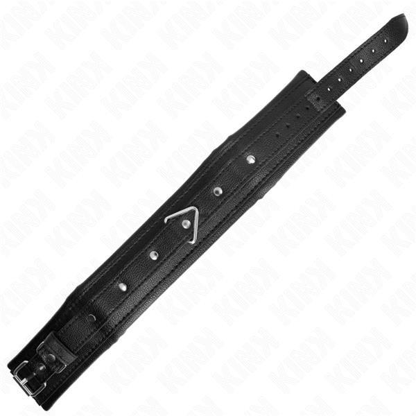 NECKLACE WITH SPONGE IMITATION LEATHER STRAP MODEL 1 ADJUSTABLE 37-54 CM X 3 CM