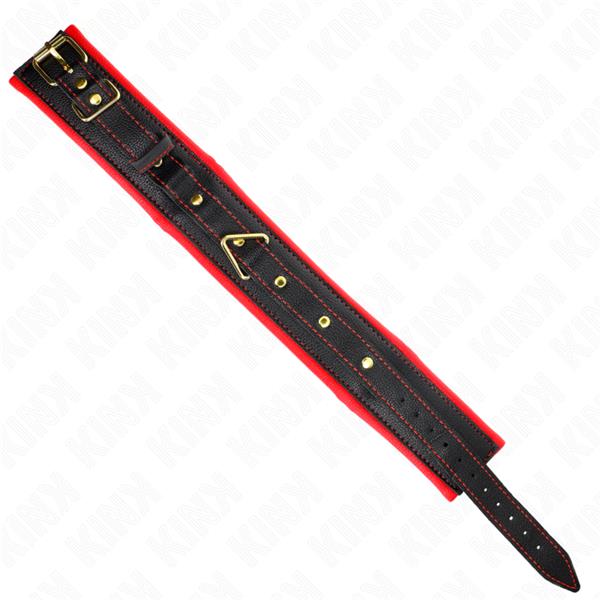OVRATNICA Z ZAPENJALKO IZ SPUŽVASTEGA USNJA MODEL 2 NASTAVLJIVA 37-54 CM X 3 CM
