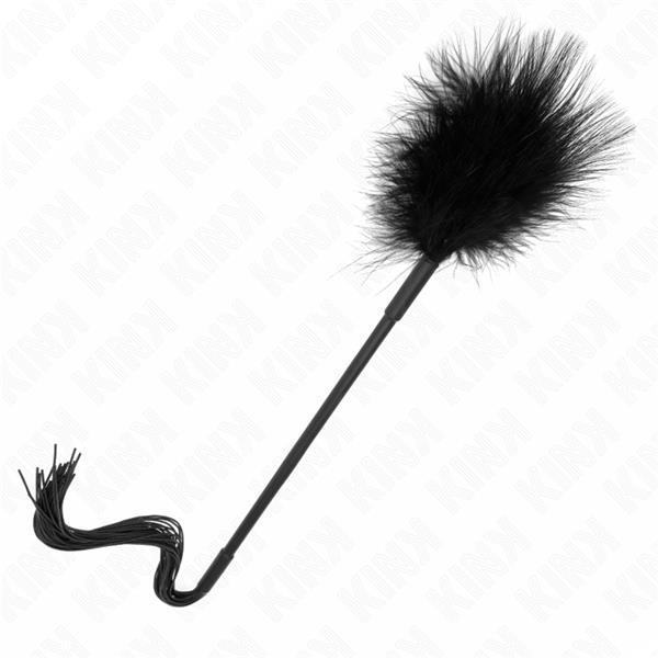 SILICONE WHIP WITH FEATHERS FOR TICKLE 47 CM
