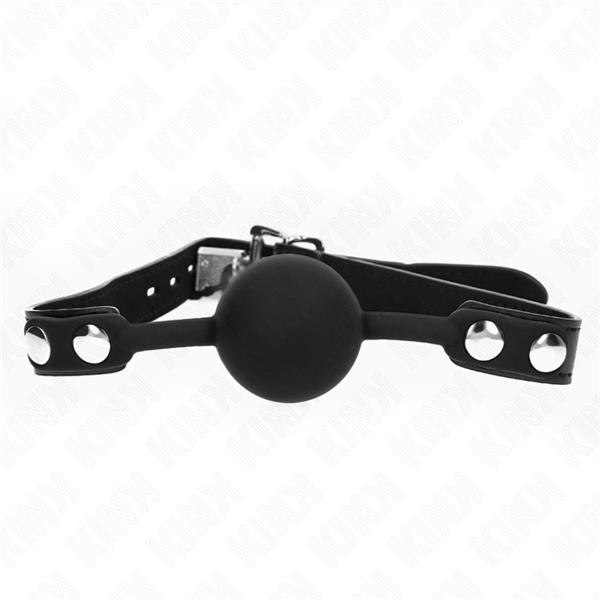 MODEL 1 SILICONE BALL 4 CM GAG WITH LOCK 60 x 2 CM
