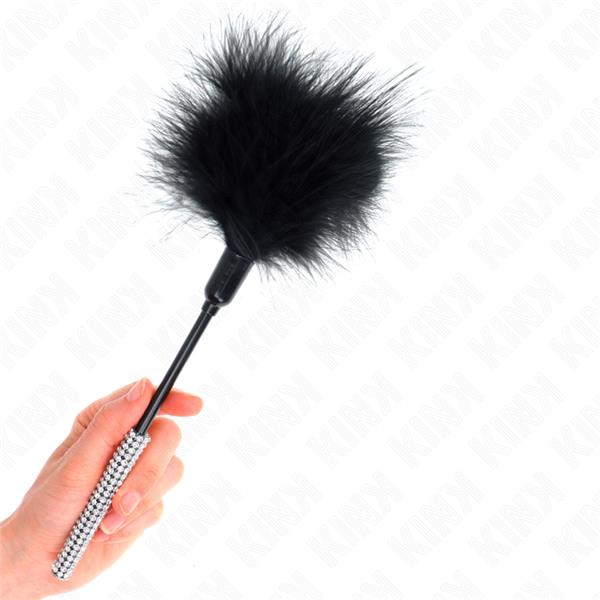 TICKLE FEATHERS WITH RHINESTONE HANDLE 27 CM