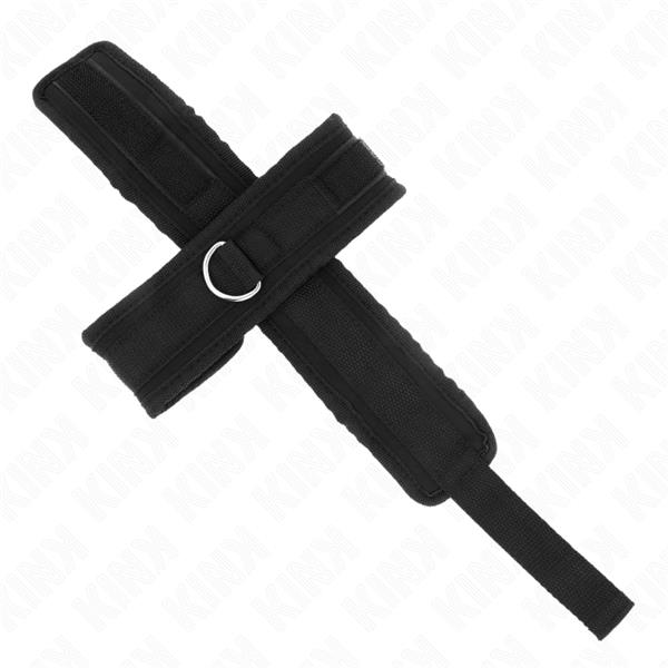 CROSS CUFFS BLACK 34 X 5.5 CM