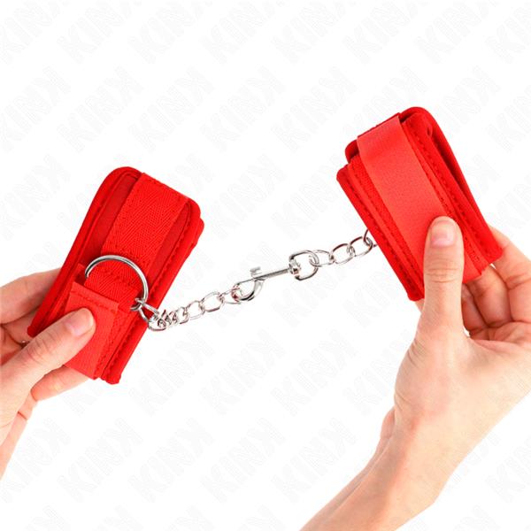 NEOPRENE WRIST RESTRAINTS RED 42 X 5 CM