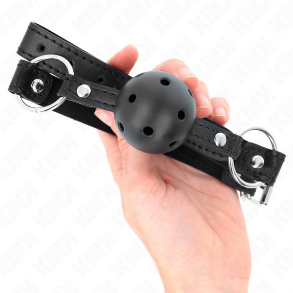 HOLLOW HARD BLACK BALL 4.5 CM GAG MODEL 1 63.5 X 2 CM