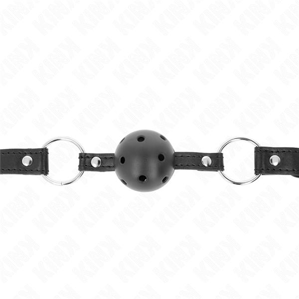 HOLLOW HARD BLACK BALL 4.5 CM GAG MODEL 1 63.5 X 2 CM