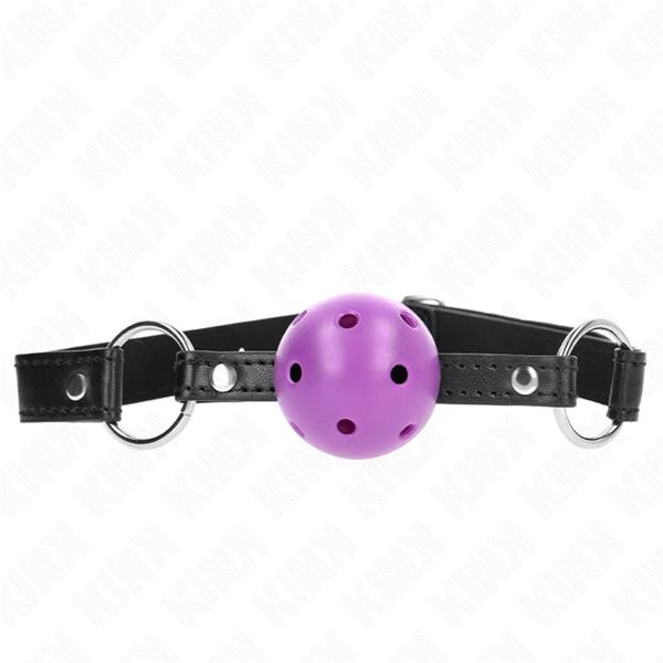 HOLLOW HARD PURPLE BALL 4.5 CM GAG 63.5 X 2 CM