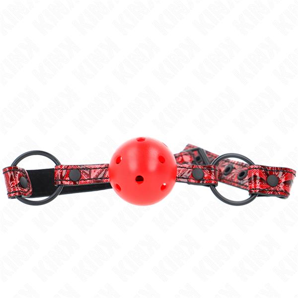DIAMOND PATTERN BALL 4.5 CM GAG MODEL 1 64.5 CM ADJUSTABLE 42-60 CM