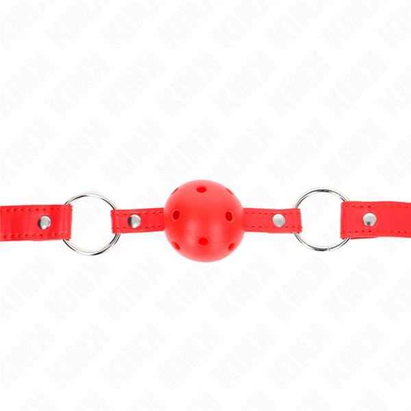 ZRAČNA ŽOGICA 4 CM GAG Z DVOJNIM RIVETOM MODEL 1 RDEČA 62.5 x 2.5 CM NASTAVLJIV 42-58 CM