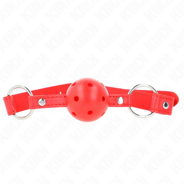 ZRAČNA ŽOGICA 4 CM GAG Z DVOJNIM RIVETOM MODEL 1 RDEČA 62.5 x 2.5 CM NASTAVLJIV 42-58 CM
