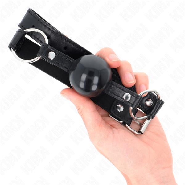 BLACK TPE BALL 4 CM GAG 60 x 2 CM