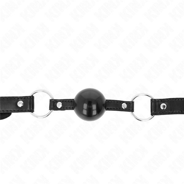 BLACK TPE BALL 4 CM GAG 60 x 2 CM