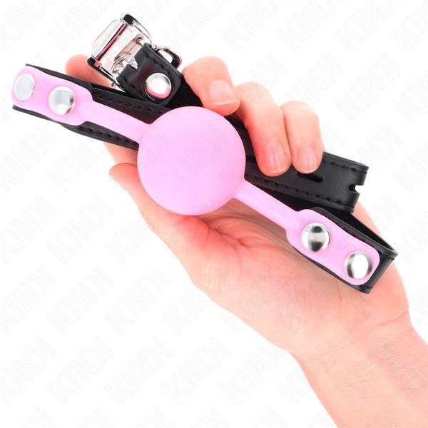 LUMINOUS SILICONE BALL 4 CM GAG 60 x 2 CM