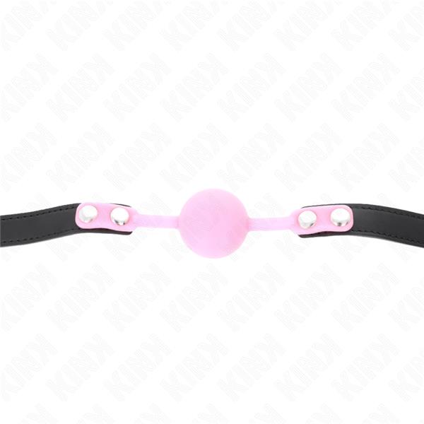 LUMINOUS SILICONE BALL 4 CM GAG 60 x 2 CM