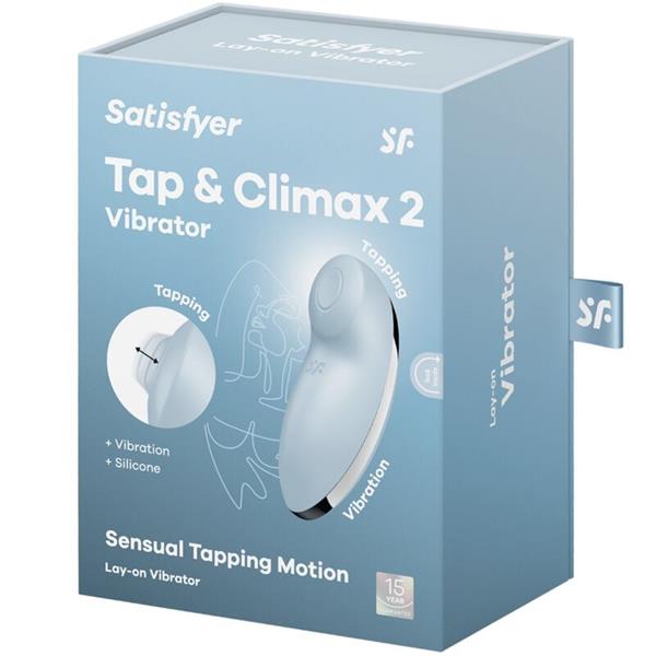 TAP & CLIMAX 2 VIBRATOR & STIMULATOR BLUE