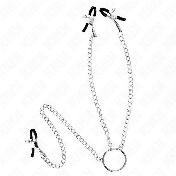 TROSTRUKI NIPPLE I CLIT STEZNIKE S LANACEM MODEL 0
