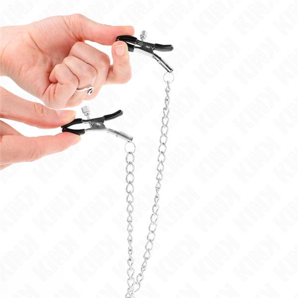 TROSTRUKI NIPPLE I CLIT STEZNIKE S LANACEM MODEL 0