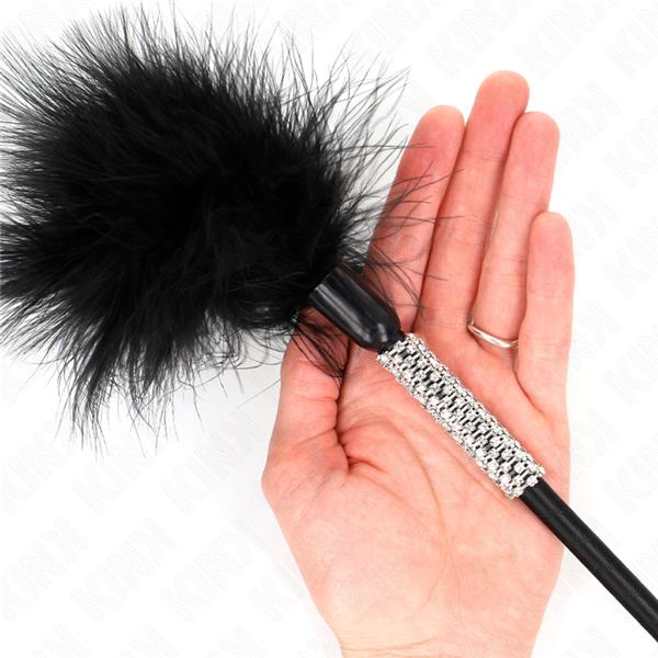 TICKLE FEATHERS WITH RHINESTONE HANDLE 50 CM