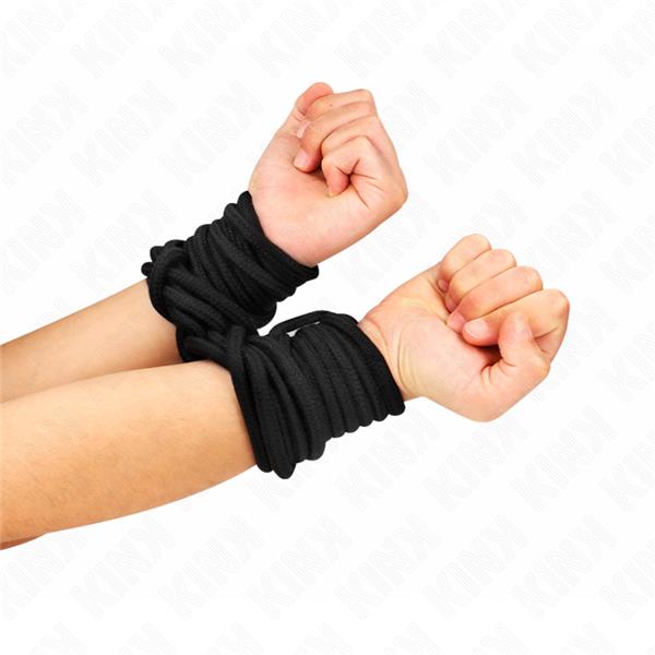 COTTON ROPE 10 METER BLACK