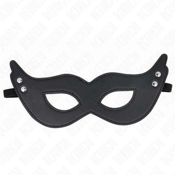 LEATHERETTE MASK WITH RIVETS MODEL 1 26 x 8 CM