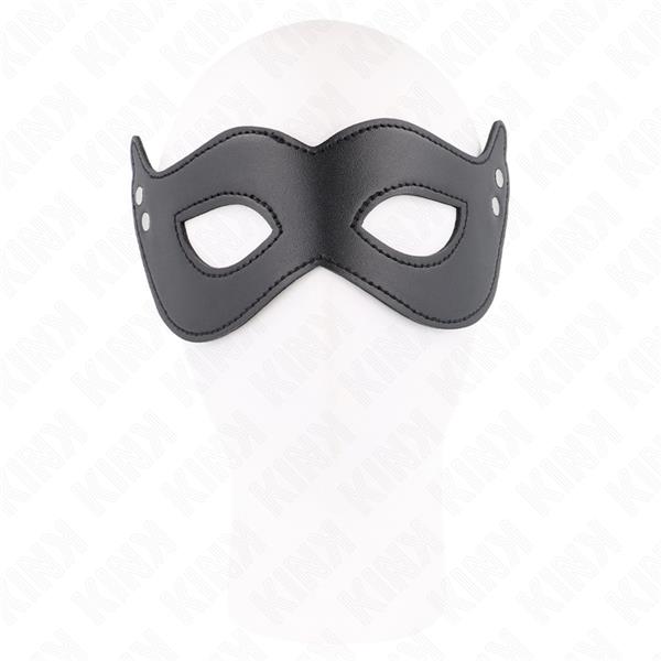 LEATHERETTE MASK WITH RIVETS MODEL 1 26 x 8 CM