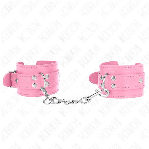 ENOSTAVNE ZAVEZE ZA ZAPESTJE ROZA PRILAGODLJIVE 20-23 CM X 5.5 CM