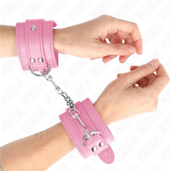 ENOSTAVNE ZAVEZE ZA ZAPESTJE ROZA PRILAGODLJIVE 20-23 CM X 5.5 CM