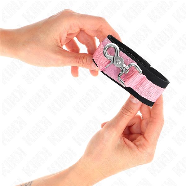 ADJUSTABLE NEOPRENE WRIST RESTRAINTS PINK ADJUSTABLE 22-34 CM
