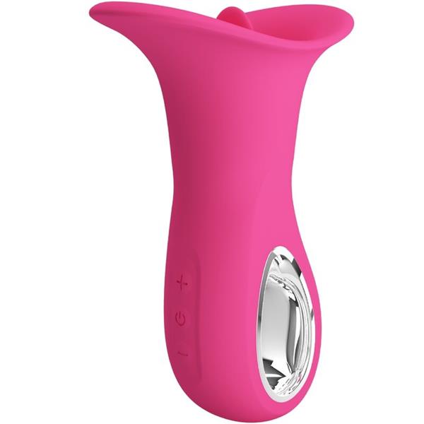 CLYDE ORAL VIBRATOR VIBRATING TONGUE 12 VIBRATIONS PINK