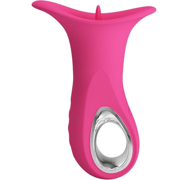 CLYDE ORAL VIBRATOR VIBRATING TONGUE 12 VIBRATIONS PINK