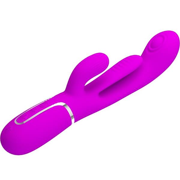 SHANIA TRIPLE RABBIT VIBRATOR MULTIFUNCTION PINK