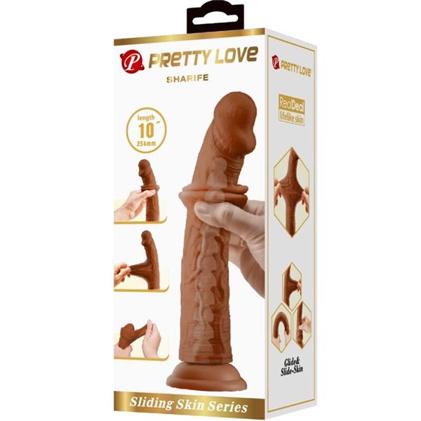 SHARIFE REALISTIČNI DILDO 25 CM RJAVA