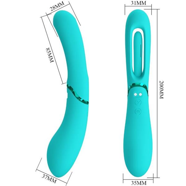 LEXIE G-SPOT VIBRATOR 7 VIBRACIJ MODRA