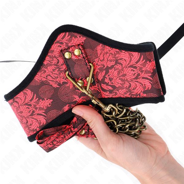 SCANDAL MODEL NECKLACE WITH LACE STRAP 75 CM 44 X 10 CM