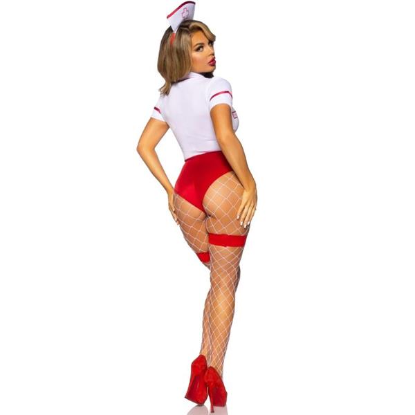 SEXY NURSE COSTUME RED/WHITE S