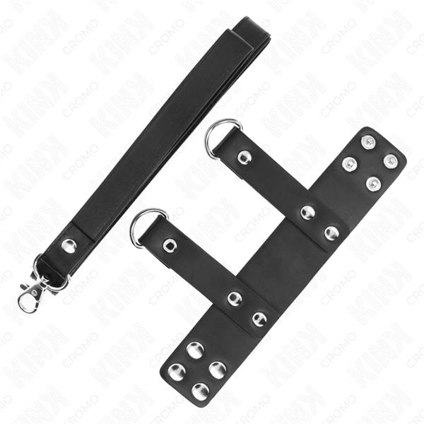 PENIS RING WITH ADJUSTABLE LEATHER STRAP