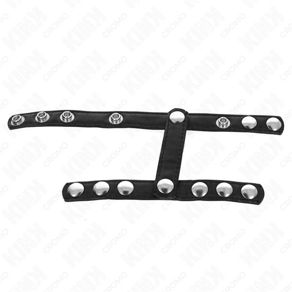 PENIS RING WITH 3 ADJUSTABLE BALL SPLITTER STRAPS