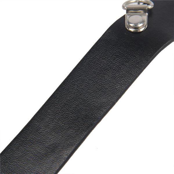953720 BONDAGE LEATHER STRAP BREAST CLAMPS BLACK ONE SIZE