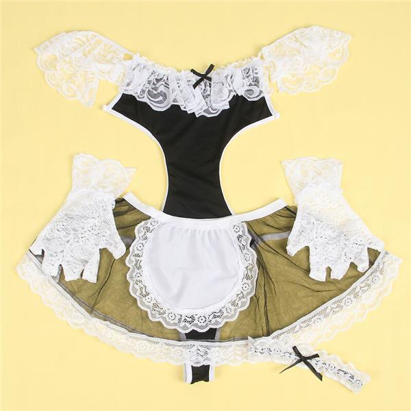 954314 SEXY MAID COSTUME BLACK/WHITE L/XL