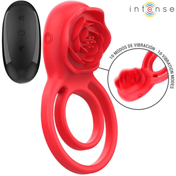 GAIL STIMULATOR ROSE 10 VIBRATIONS RED REMOTE CONTROL