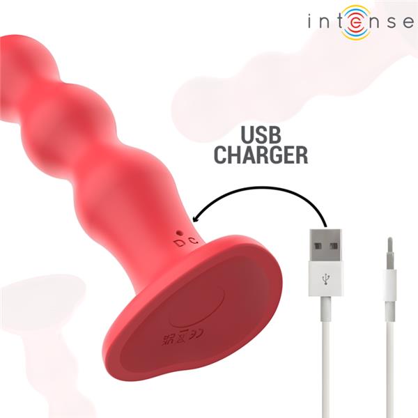 CODY VIBRATOR WITH SUCTION CUP RED REMOTE CONTROL