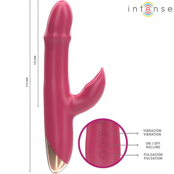 CHLOE MULTIFUNKCIONALNI VIBRATOR 3 V 1 RDEČA