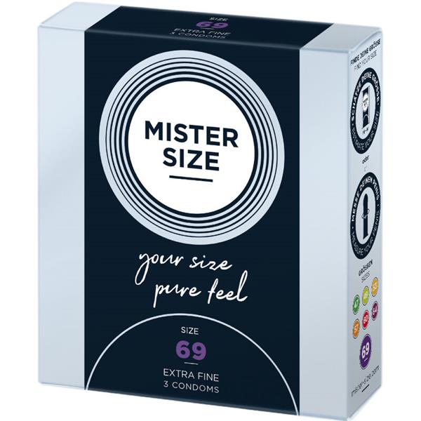 CONDOMS SIZE XXXL 69 MM (3 UNITS)