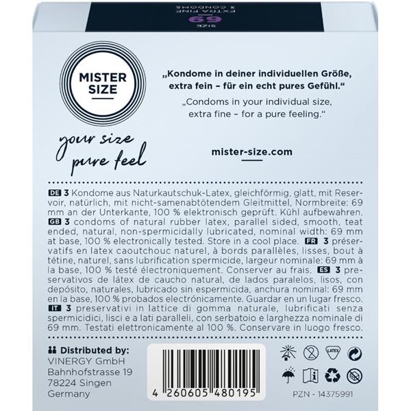 CONDOMS SIZE XXXL 69 MM (3 UNITS)