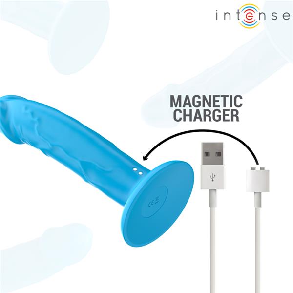 PHOEBE REALISTIC VIBRATOR 10 VIBRATIONS BLUE REMOTE CONTROL