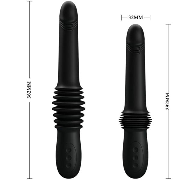 PAZUZU VIBRATOR 3 MODA POTISKA CRNI