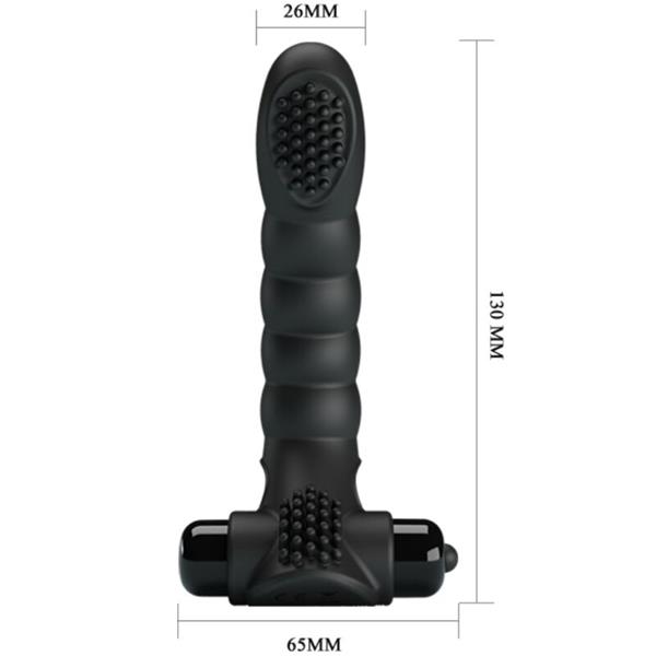 ALEXANDER FINGER VIBRATOR 10 VIBRATIONS BLACK