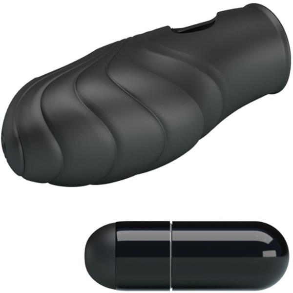 LICH SILIKONSKI FINGER VIBRATOR CRNI