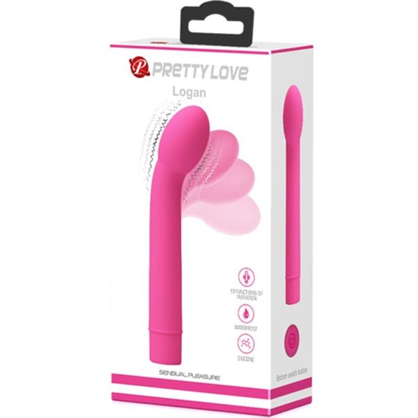LOGAN G-SPOT VIBRATOR 10 VIBRATIONS PINK