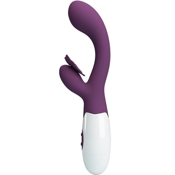 BUTTERFLY KISS RABBIT VIBRATOR & G-SPOT STIMULATOR PURPLE