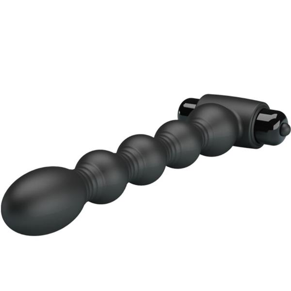 LYNN SILICONE ANAL PLUG 10 VIBRATIONS BLACK